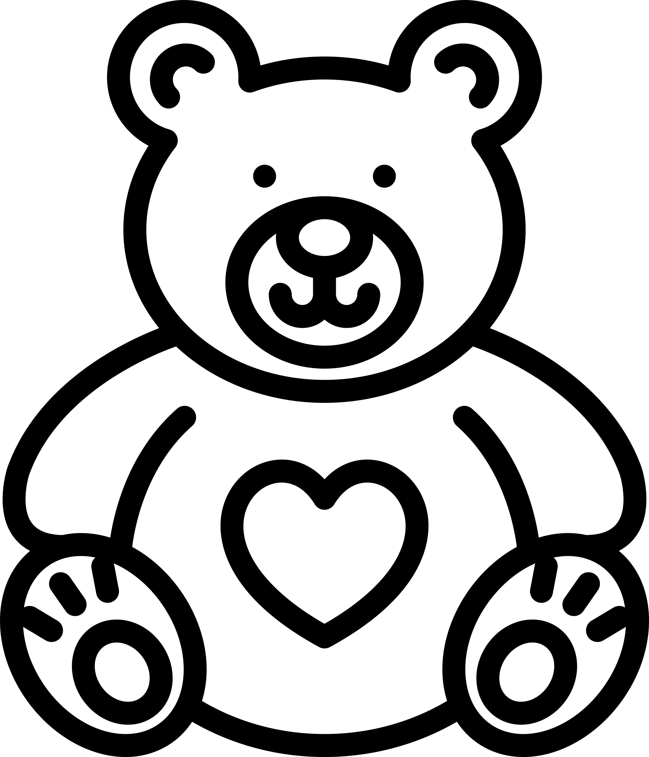 Lovely Teddy Bear Digital Sketch Svg Design Free Vectors